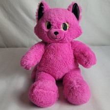 Build A Bear Midnight Glow Kitty Plush Pink Black Cat Halloween Wolf Retired