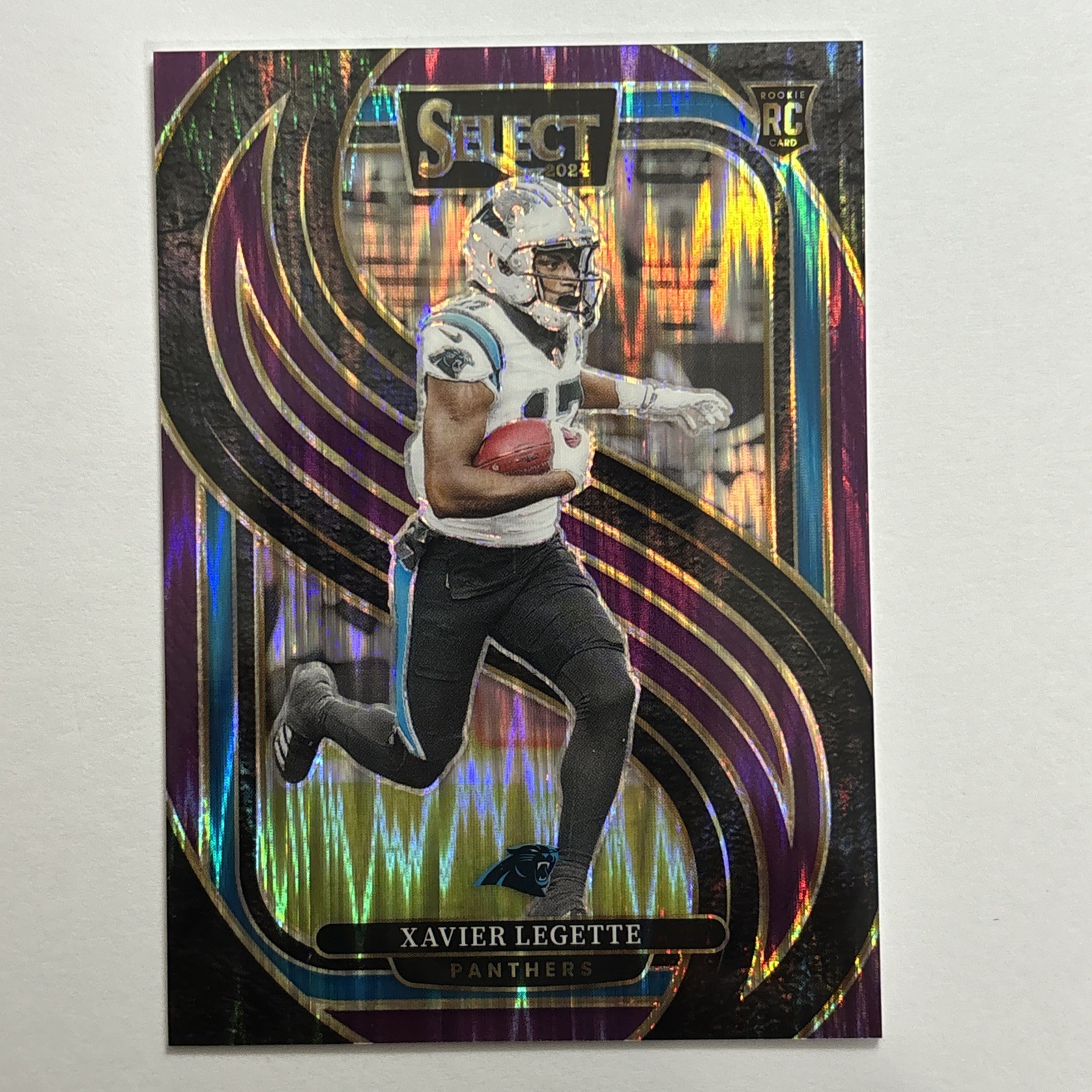2024 Panini Select - Premier Level Xavier Legette #101 Purple Shock Prizm /360