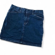 GAP Hip-Hugger Stretch Denim Mini Skirt Dark Wash Y2K Retro Size 8