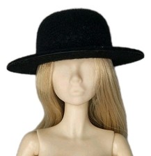 Black Hat Miniature Cap Clothing Accessory Fits 11.5-12" Girl Fashion Doll 1:6