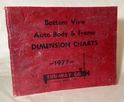 Bottom View Auto Body and Frame Dimension Charts