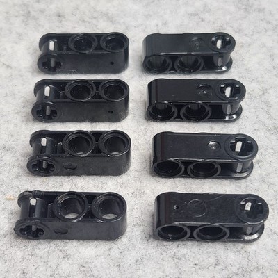 LEGO 42003 Technic Axle Pin Connector Perpendicular 3L Black x8