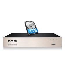 ZOSI H.265 8CH 5MP Lite Surveillance DVR Video recorders with 1TB Hard Drive...