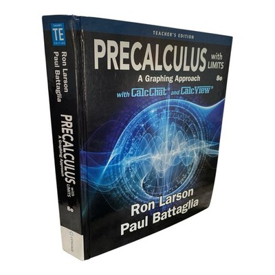 Precalculus with Limits Teacher s Edition 8th HC Larson Battaglia Cengage