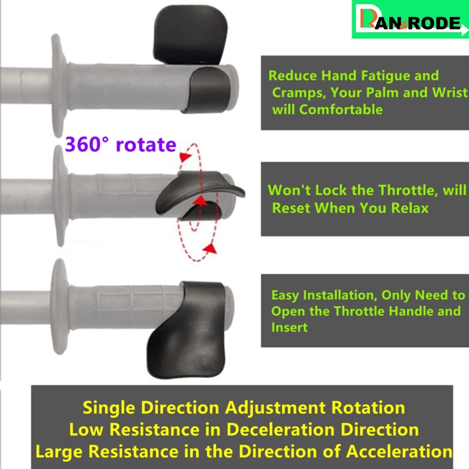 Mini Bike Throttle Assembly Rubber Handlebar Cable for ATV Dirt Bike Motorcycle