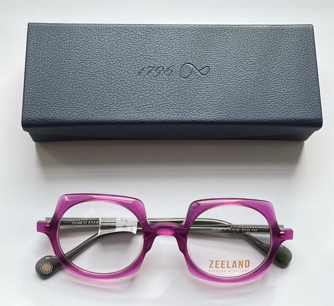 Lunette vue femme Zeeland Eyewear 5114 anti-glissement et légère en acétate