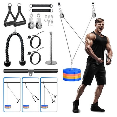 Kabelzug Fitness Gerät Home Gym Trizeps Brust Schulter Arm Kraftstation
