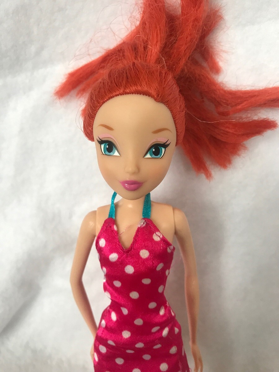 pink polka dot dress for 10 in doll 2008 BARBIE COLOR YOUR WORLD PINK POLKA DOT DRESS BARBIE DOLL MATTEL BLONDE HAIR