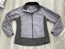 CUTTER AND BUCK CB weathertec beacon water resistant full zip black jacket Mediu