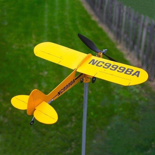 Brújula de dirección del viento con veleta meteorológica--Piper J3 Cub avión veleta - Imagen 7 de 8