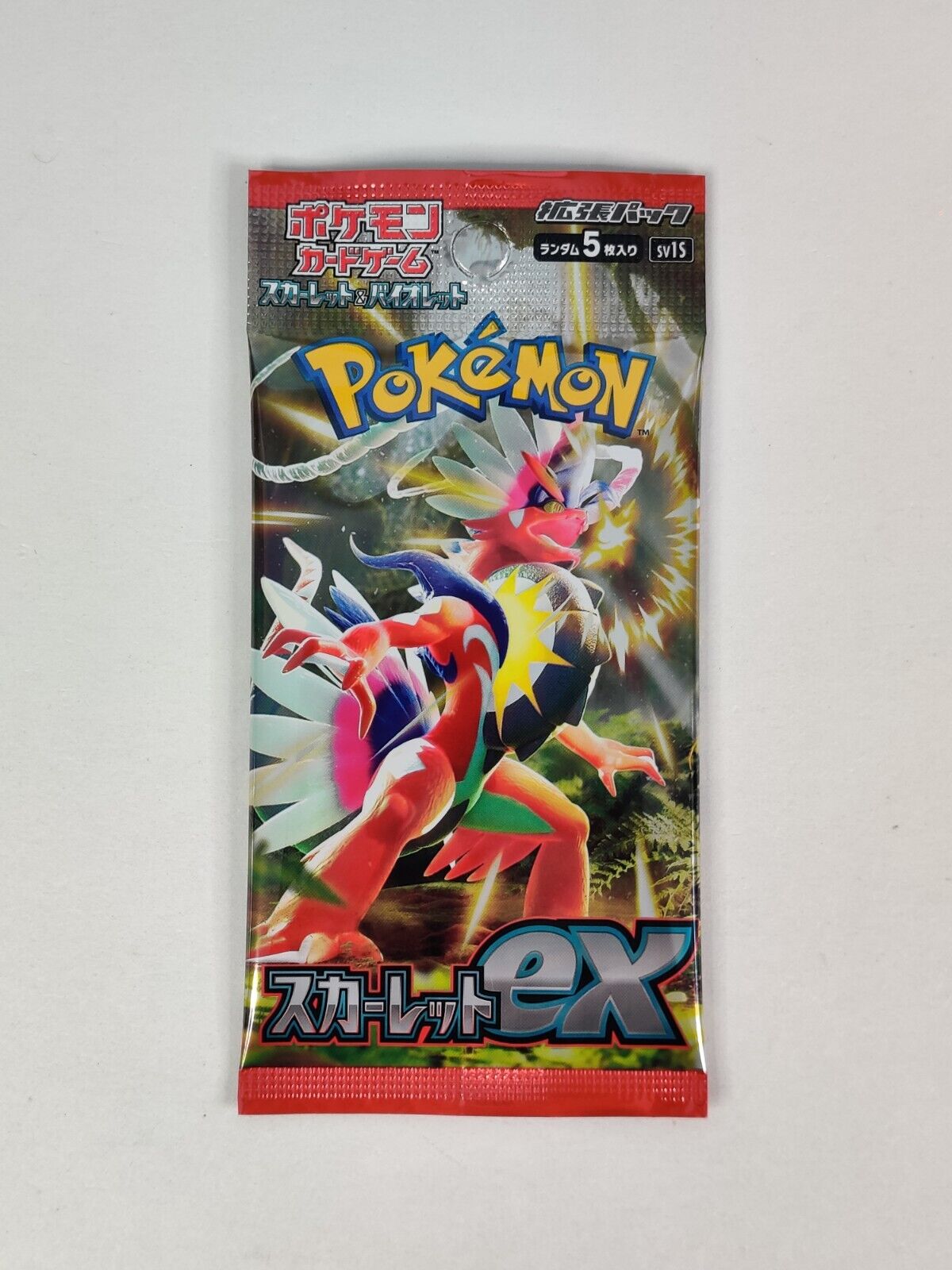 Pokemon Tcg: Booster Scarlet Ex Original Japão - 5 Cartas