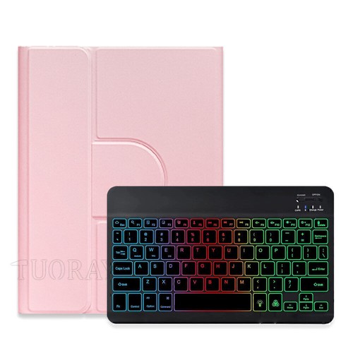 Rotating Backlit Keyboard Case Cover For iPad 7/8/9/10/11th Gen Air 6 5 4 Pro 11 - Picture 38 of 53