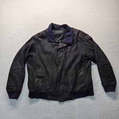 London Fog Jacket Towne Dark Gray Long Sleeve Snap Zip Up