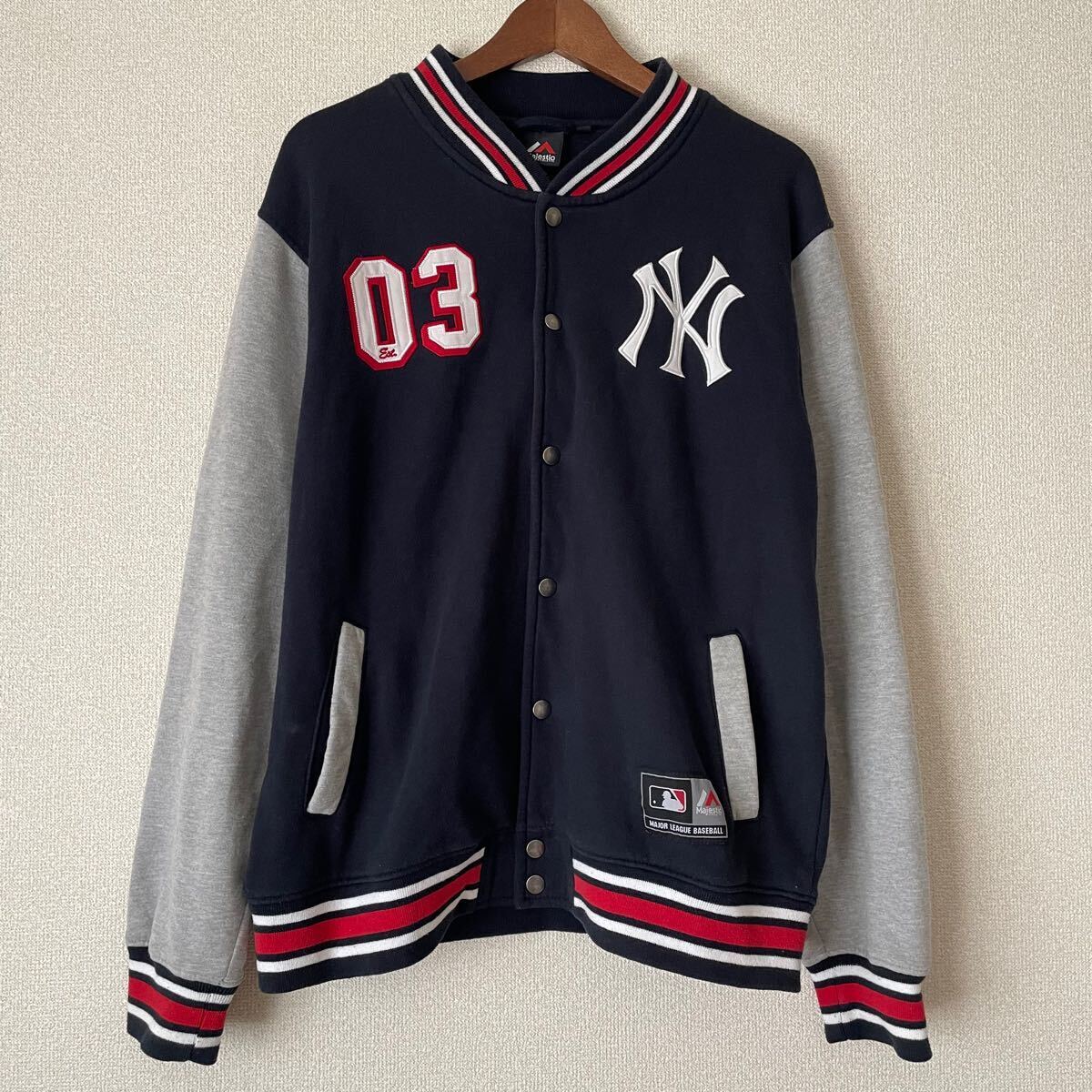 Majestic Sweatshirt New York Yankees Stajan XL Navy MLB Major League Shohei Oh