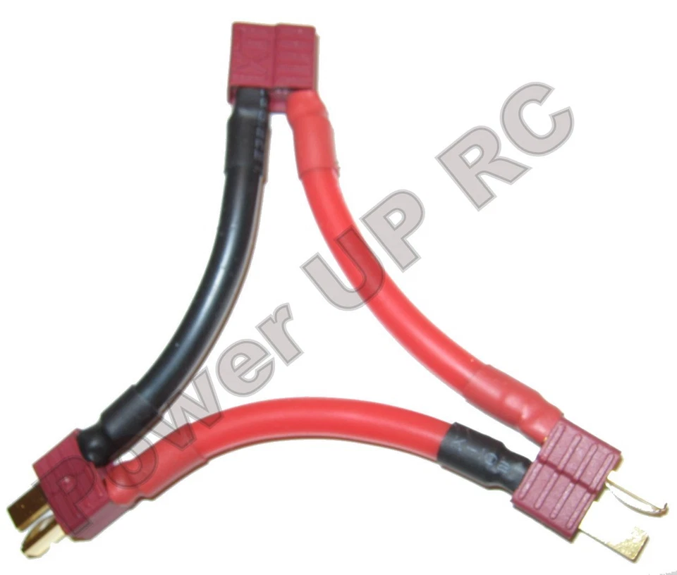 Deans Series Connector 10 AWG Silicon Nylon T Plug Adapter Y Lead 10 Gauge  - Image 4 of 4