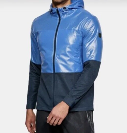 Under Armour Men's UA Storm Hybrid Windbreaker Full Zip Hooded Jacket 3XLARGE