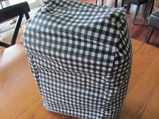 Black Gingham  Appliance DUST Cover for Blender etc   FEW LEFT