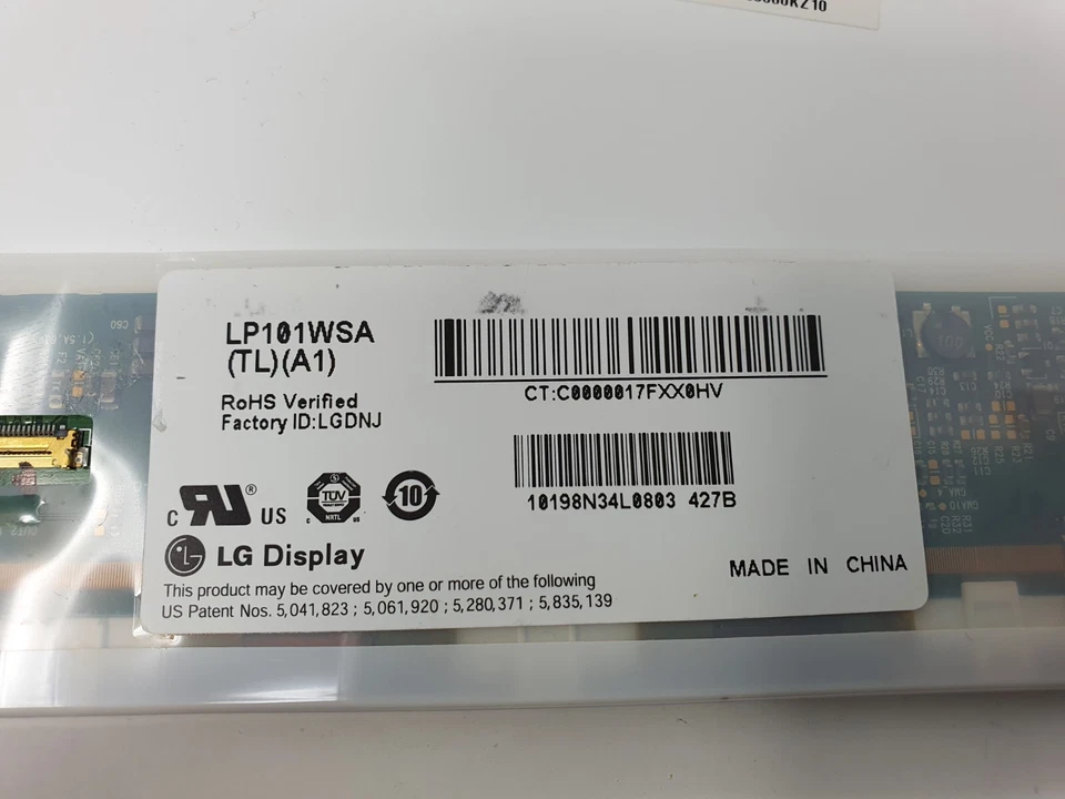 Toshiba NB200-12N LCD LED 10.1" Laptop Screen LG Display LP101WSA (TL) (A1) - Image 3 of 4
