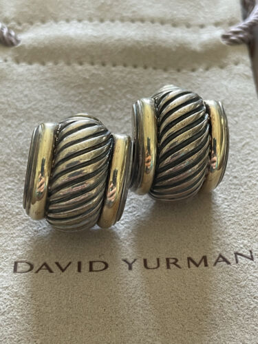 David Yurman Sterling & 14K Gold Shrimp Huggie Ear