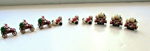 3 Mini Train sets 9 Christmas ornaments - Picture 4 of 9