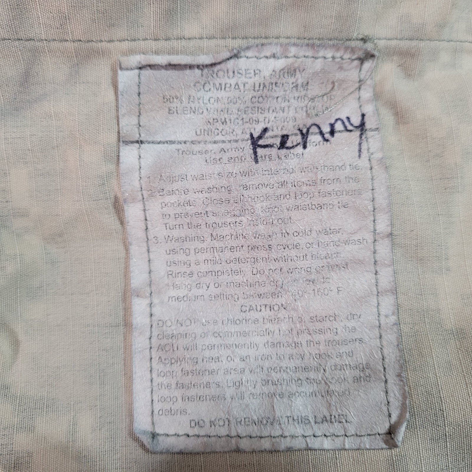 ACU Digital Camo Combat Cargo Pants Ripstop - MEDIUM Regular Military Army #