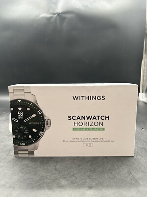 Withings ScanWatch Nova, Green Face, 42mm, latest model, 2 Bands