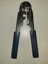 Ethernet Cable LAN CAT5/6 RJ45 Connector Crimper Stripper Cutter Tool Blue Handl