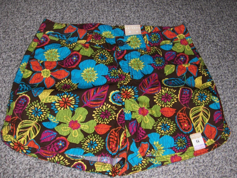 Nuevo con etiquetas Top Total Girl púrpura algodón animal print (14-16), pantalones cortos florales Arizona 14 Foto 3 de 4