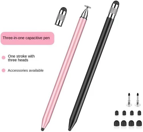 2pcs Universal Capacitive Stylus Pens, 3-in-1 Touchscreen Compatible - Zdjęcie 20 z 42