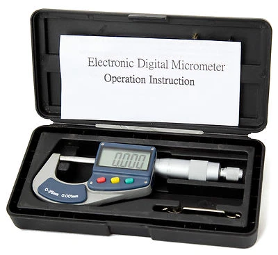 DML 0-25mm Digital Micrometer External Outside Gauge 1" Inch 12 Months Warranty