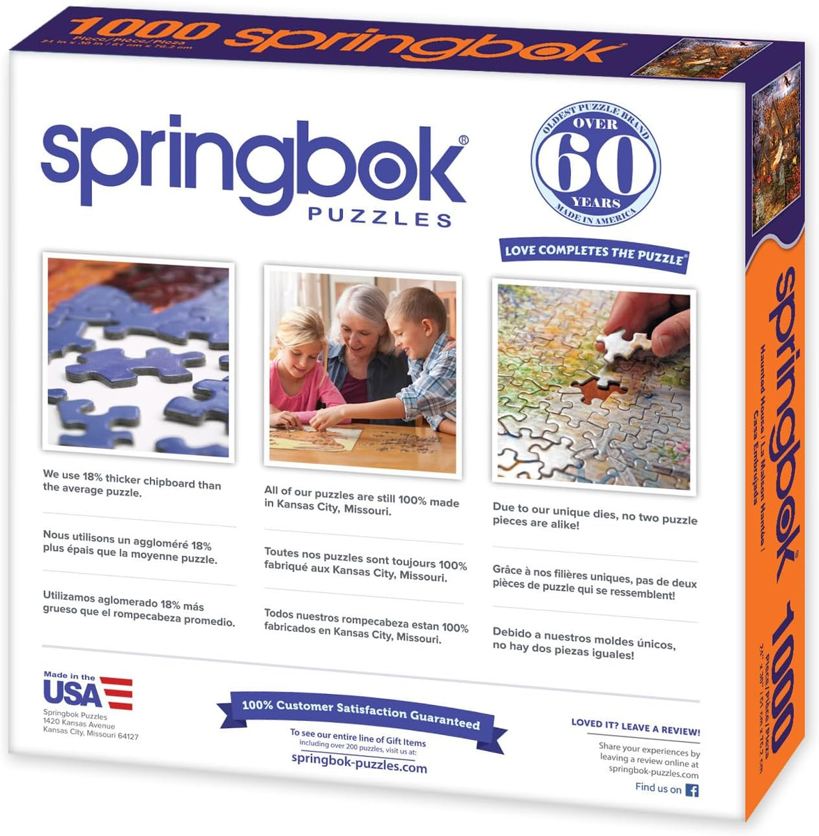 Springbok Haunted Seek And Find 1000 Piece Puzzle - Made In USA, Recycled Materials, Challenging Adult Puzzle - View #5