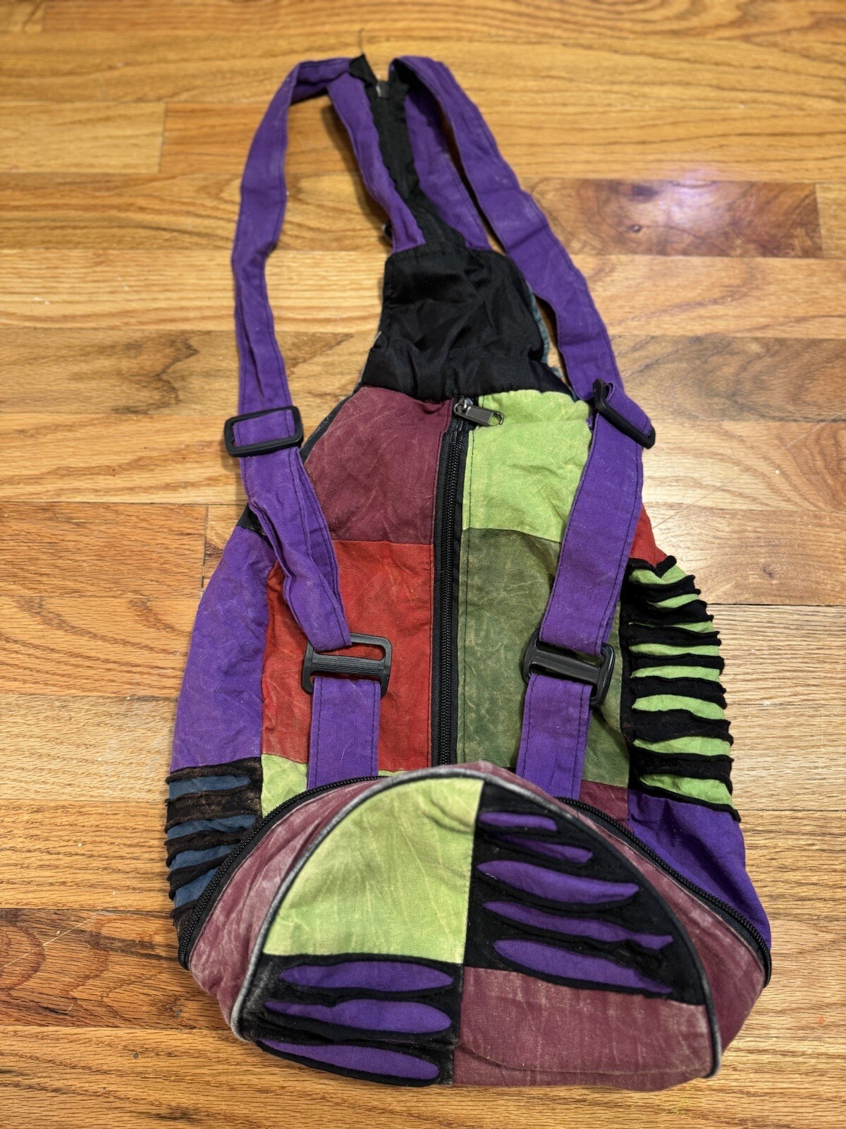 Patchwork Backpack- Zip Up- Pick Pocket Free- Sto… - image 4