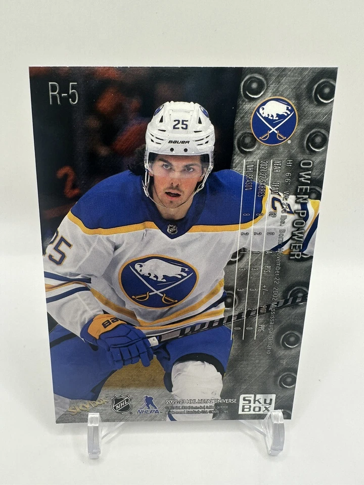 2022-23 Skybox Metal Universe Owen Power R-5 Retro Rookie RC Sabres - Image 2 of 2