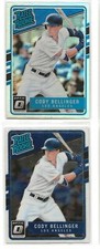 2017 OPTIC BASE CARD #65 & SILVER PRIZM HOLO #65 CODY BELLINGER (LA DODGERS)
