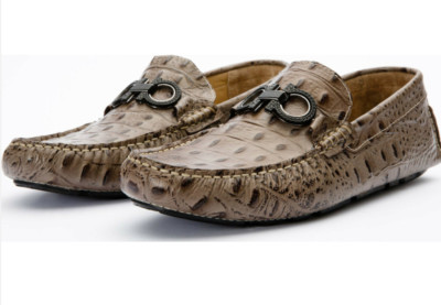 Vinci Leather The Tanca Dark Vizon Leather Bit Loafer Mens 10 Brown