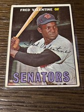 1967 Topps Fred Valentine #64 Washington Senators - EX - FREE SHIPPING
