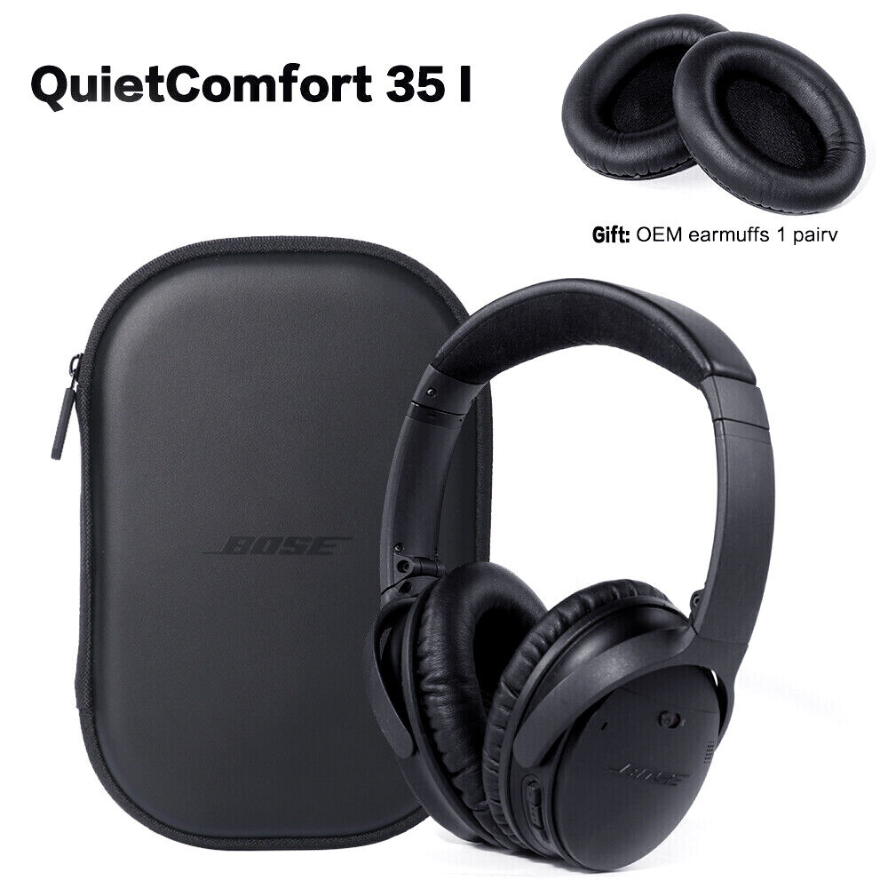 Bose QuietComfort 35 Noise Cancelling Bluetooth Over-Ear Wireless  Headphones, Black 