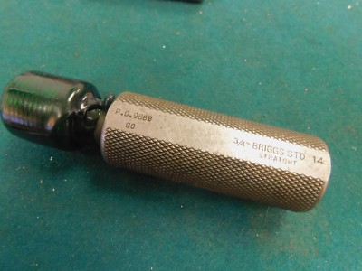 Greenfield USA Thread Plug Go Gage  3/4''-14 Briggs STD Straight Pipe Gage