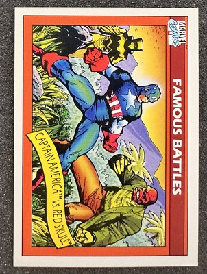 1990 Marvel Universe #97 Captain America vs. The Red Skull MINT