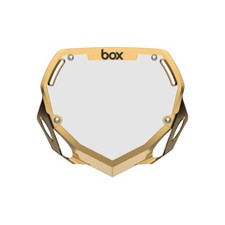 BOX TWO BMX NUMBER PLATE PRO CHROME GOLD