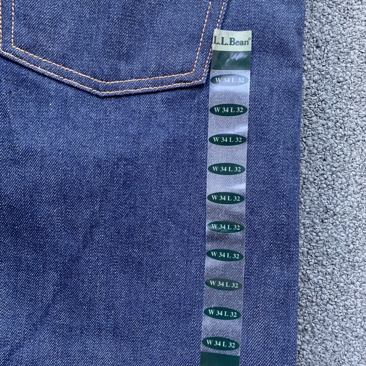 L.L. Bean Mens 1912 Selvedge Denim Jeans Limited Edition Redline