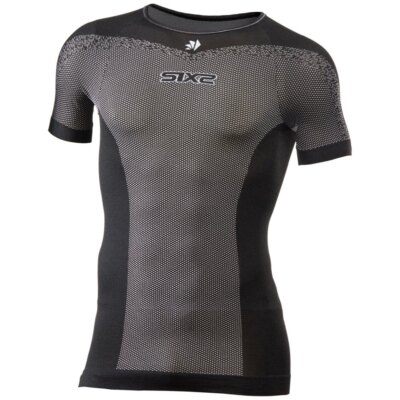 SIX2 TS1L BT UNTERHEMD KURZARM SCHWARZ SIXS SOMMER GRÖSSE XS/S