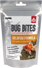 Aquarium, Fluval Bug Bites Goldfish Formula Pellets for M - L Fish 3.53 oz 