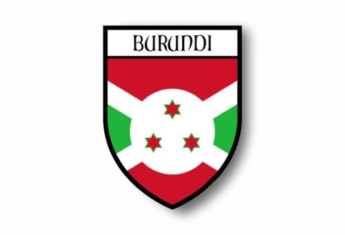 Sticker Car Motorbike Coat of Arms City Flag Burundi - Picture 1 of 1
