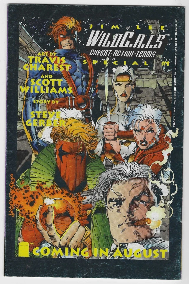 WildC.A.T.S. Trilogy #1 June 1993 Brandon Choi/Dafydd Wyn/Jae Lee Image Comics - Image 2 of 2