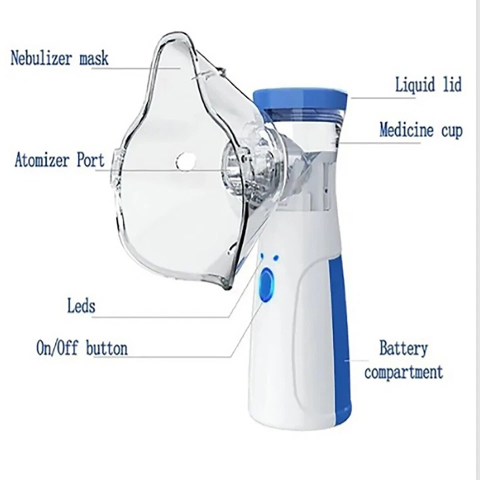 TRAGBARES SPRAY INHALATOR VERNEBLER WIEDERAUFLADBAR LEISE USB JSL-W302 - Bild 2 von 4