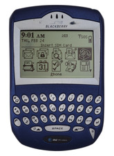 Classic RIM BlackBerry 6210 Cell Phone for AT T - Blue - WORKS - FOR COLLECTORS 