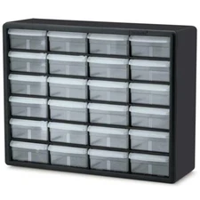 24-Compartment Small Parts Organizer Cabinet