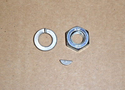 Mutter + Federring + Halbmond für Simson S51 KR51 Schwalbe Rotor Befestigung