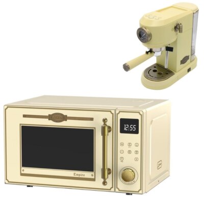 Kaiser M 2530 ElfEm Retro Mikrowelle 25 Funktionen + Kaffeemaschine KA 2005ElfEm